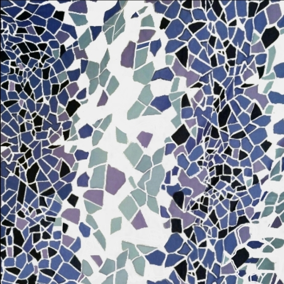 Pretty Abstract Shower Curtain ( New) - Picture 2 of 3